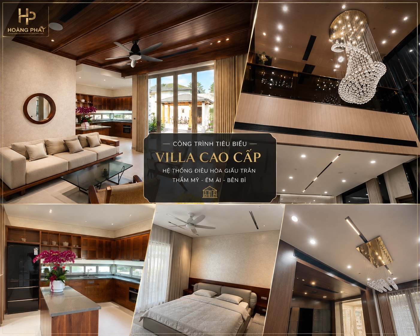 Công trình điều hòa villa cao cấp do Hoàng Phát triển khai